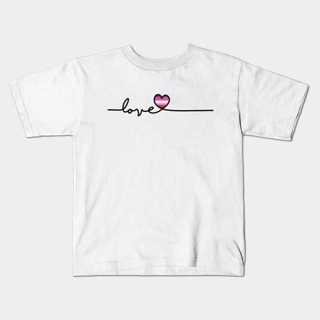 LGBT Love Kids T-Shirt by valentinahramov